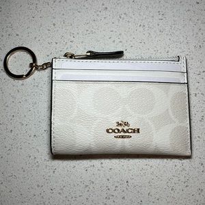 Coach Mini Skinny Id Case in Signature Canvas